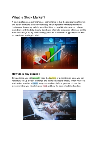 What is Stock Market?