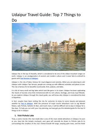 Udaipur Travel Guide_ Top 13 Things to Do