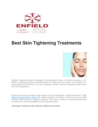 Best Skin Tightening Treatments