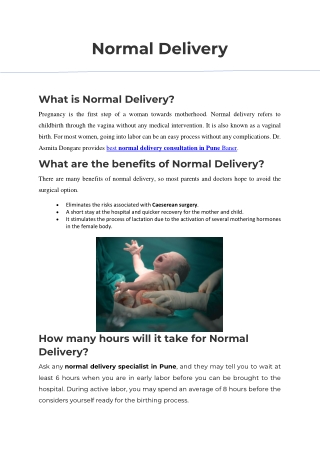 Normal Delivery