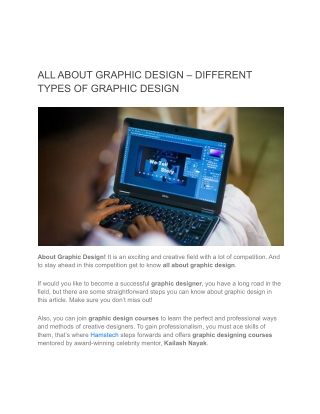 Different Types Of Graphic Design - About Graphic Design