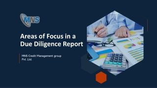 Areas of Focus in a Due Diligence Report