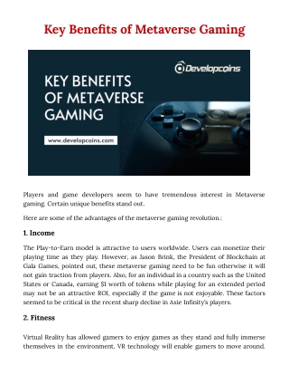 How the Metaverse Can Benefit Your Gaming Experience?