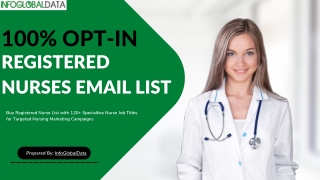 100% Opt-In Nurses Database Email List