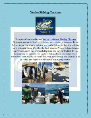 Venice Fishing Charters