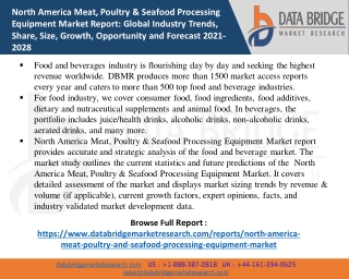 North America Meat, Poultry & Seafood Processing Equipment Market PDF