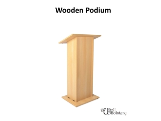 Wooden Podium