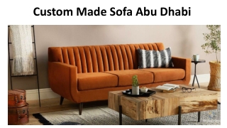 Custom Made Sofa Abu Dhabi