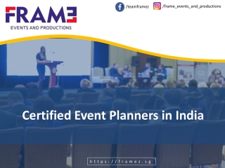 Certified Event Planners in India