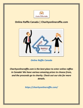 Online Raffle Canada | Charityonlineraffle.com