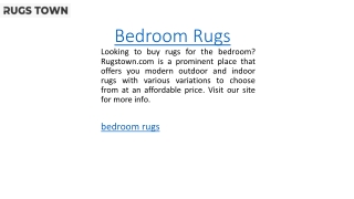 Bedroom Rugs  Rugstown.com