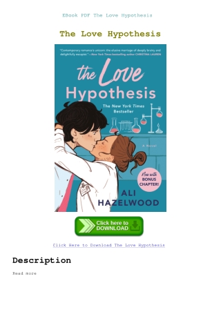 EBook PDF The Love Hypothesis