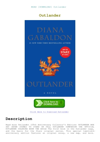 READ [DOWNLOAD] Outlander