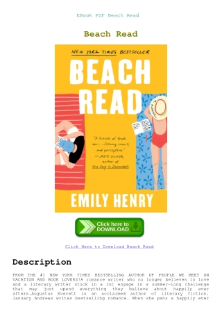 EBook PDF Beach Read