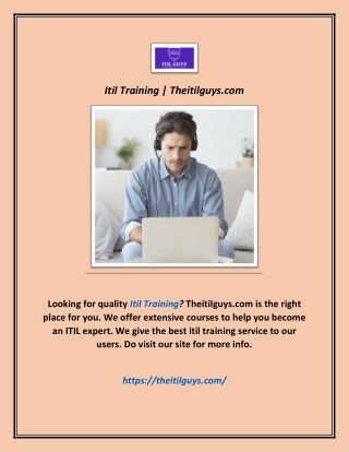 Itil Training | Theitilguys.com