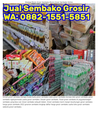 Ö882–1551–5851 (WA) Usaha Grosir Sembako Sales Grosir Sembako