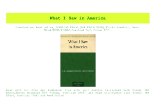 PDF) What I Saw in America (READ PDF EBOOK)