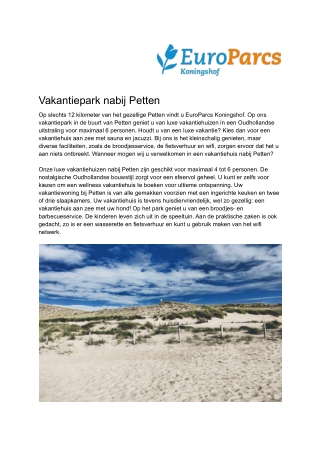 Koningshof - Vakantiepark Petten