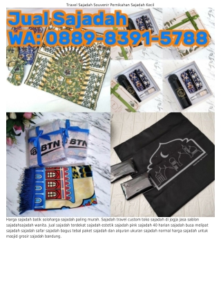 ౦889~8391~5788 (WA) Souvenir Sajadah Bordir Sajadah Batik Solo Grosir