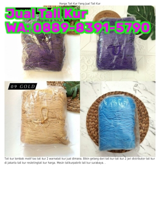 O88ᑫ•8ЗᑫI•57ᑫO (WA) Konektor Masker Tali Kur Tali Kur Terbuat Dari Bahan Apa