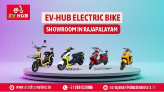 Excellent Electric Two Wheeler Showroom in Rajapalayam