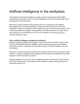 AI in workplace - Google Docs