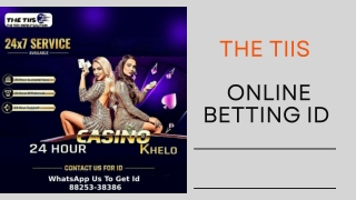 India’s Top Trusted Online Betting Id | The TIIS