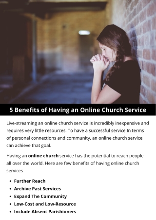 5 Benefits of Having an Online Church Service
