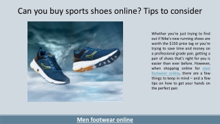 Can you buy sports shoes online Tips to consider (1)