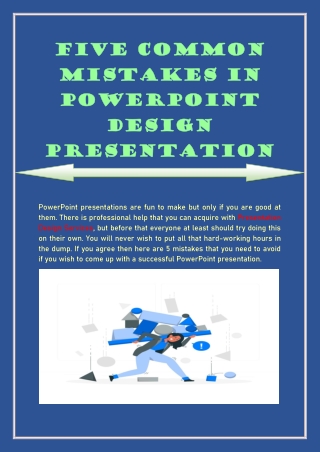 Five Common Mistakes In PowerPoint Design Presentation