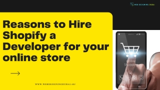 Reasons to Hire Shopify a Developer for your online store