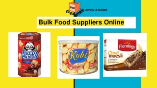 Bulk Food Suppliers Online