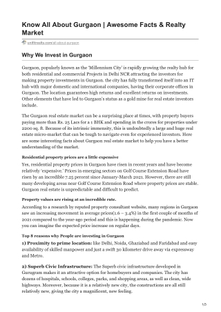 All About Gurgaon