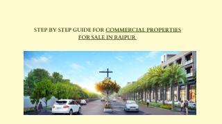 Step by Step guide for commercial properties for sale in raipur