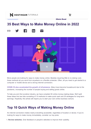 How to make money online Step By Step