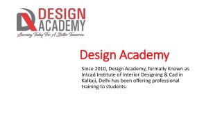 Interior Design Diploma in Delhi  - Design Academy
