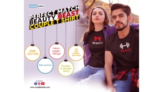 Top Match Beauty Beast Couple T Shirts – Punjabi Adda