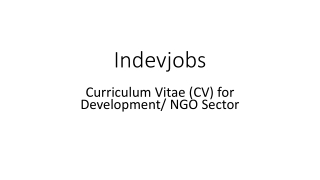 Curriculum Vitae (CV)