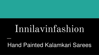 hand painted kalamkari sarees