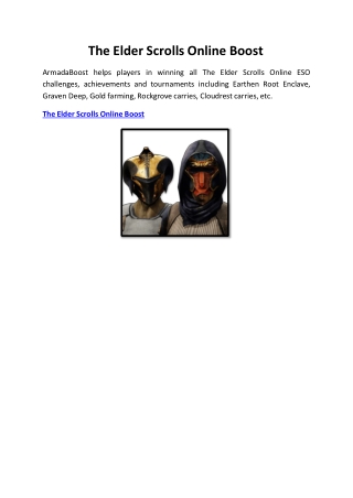 The Elder Scrolls Online Boost