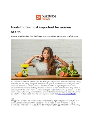 Foods that is most important for women health.docx