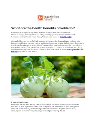 What are the health benefits of kohlrabi.docx
