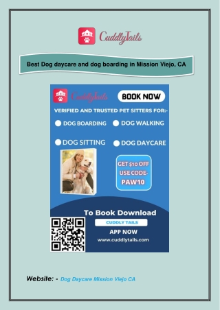 Best Dog daycare and dog boarding in Mission Viejo, CA