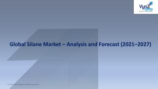 Silane Market Growth Driver, Latest Price and Industry Forecast by 2027