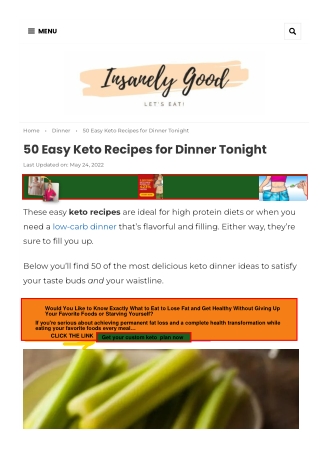 50 Easy Keto Recipes for Dinner Tonight