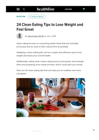 How to Eat Clean and Lose Weight