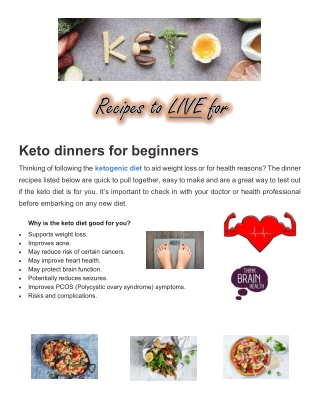 KETO Recipes to LIVE For