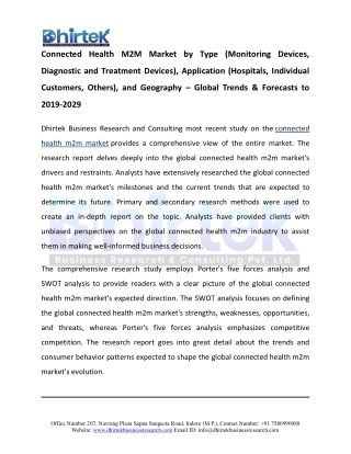 Connected Health M2M Market