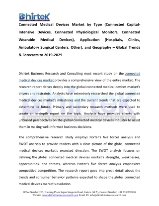 Connected Medical Devices Market
