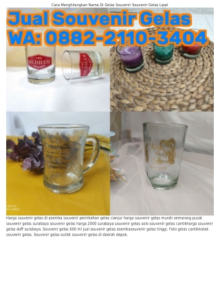 Ô88ᒿ-ᒿIIÔ-ЗㄐÔㄐ (WA) Souvenir Gelas Sablon Cirebon Souvenir Pernikahan Murah Gela